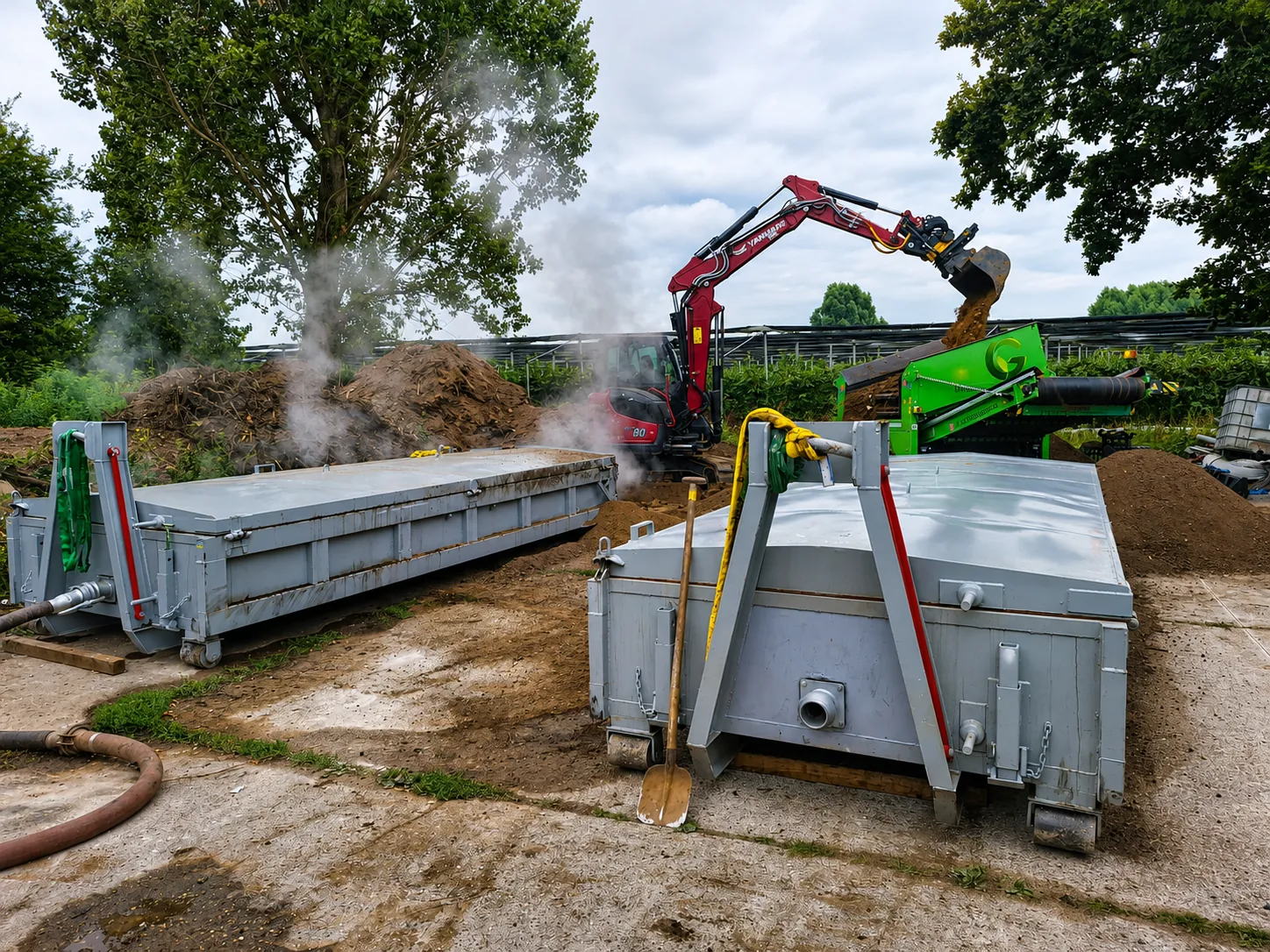 Aan het werk bij bestrijding van Japanse duizendknoop